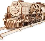 UGears Puzzle 3D, V-Express Steam Train with Tender, Ugears, lemn, 538 piese