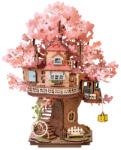 Rolife Puzzle 3D, din lemn, Casuta din copacul sakura, 535 piese (TGS04)
