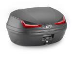 Givi Topcase Moto din Plastic GIVI E455N SIMPLY IV MONOLOCK 45 L · Negru / Roșu
