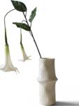 Botane Floare artificială Botane ciumăfaie 129 cm, albă (BOT-WH-DAT-002)