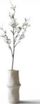 Botane Ramură artificială Botane magnolie stelată 95 cm, albă (BOT-WH-MAG-001)
