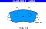 ATE Set Placute Frana, Frana Disc 13.0460-3946.2 Opel Movano A Renault Master Ii (13.0460-3946.2)