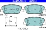 ATE Set Placute Frana, Frana Disc 13.0470-5651.2 Hyundai I30/I30 Kombi Kia Cee'D (13.0470-5651.2)