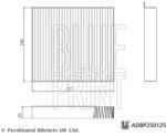 BLUE PRINT Filtru, Aer Habitaclu Adbp250125 Ldv T60 Pick-Up Maxus T60/T70/V80 (ADBP250125)