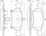 Bosch Set Placute Frana, Frana Disc 0986424560 Toyota Avensis (0986424560)