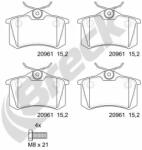 BRECK Set Placute Frana, Frana Disc 209610070400 Audi A4 B6/A4 B7/A6 C5/Allroad C5 (209610070400)