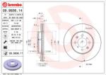 BREMBO Disc Frana 09.9936. 11 Honda City V/City Vi/Civic Iv/Civic V/Civic Vi/Civic Vii (09.9936.11)