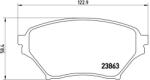 BREMBO Set Placute Frana, Frana Disc P49029 Eunos Roadster Ii Mazda Mx-5 Ii (P49029)