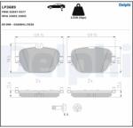 DELPHI Set Placute Frana, Frana Disc Lp3689 Mercedes-Benz Cls/E-Class/E-Class T-Model (LP3689)