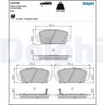 DELPHI Set Placute Frana, Frana Disc Lp3705 Genesis G80 Hyundai Santa Fe Iv/Santa Fe V (LP3705)