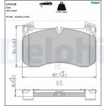 DELPHI Set Placute Frana, Frana Disc Lp3728 Mercedes-Benz Eqe/Eqs/G-Class/Gle/Gls (LP3728)