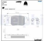 DELPHI Set Placute Frana, Frana Disc Lp3848 Citroën Jumpy Iii/Spacetourer Fiat Scudo (LP3848)