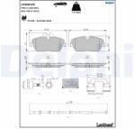 DELPHI Set Placute Frana, Frana Disc Lp5001Ev Bmw I3 (LP5001EV)