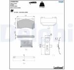 DELPHI Set Placute Frana, Frana Disc Lp5007Ev Tesla Model S/Model X (LP5007EV)
