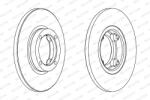 FERODO Disc Frana Ddf1076C Chevrolet Matiz/Spark Chevrolet (Sgmw) Spark Daewoo Matiz (DDF1076C)