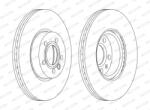 FERODO Disc Frana Ddf1160C Ford Galaxy I/Galaxy Mk I Seat Alhambra Vw California T4 (DDF1160C)