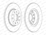 FERODO Disc Frana Ddf1450C Alfa Romeo 159/Brera/Giulietta Jeep Renegade (DDF1450C)