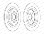 FERODO Disc Frana Ddf1588C Daihatsu Charade Viii Toyota Yaris (DDF1588C)
