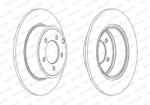 FERODO Disc Frana Ddf1763C Chrysler 200/Sebring Dodge Caliber Jeep Compass/Patriot (DDF1763C)