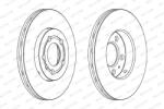 FERODO Disc Frana Ddf927C Audi A1/A2/A3 Seat Cordoba/Ibiza Iii/Ibiza Iv/Leon/Toledo Ii (DDF927C)