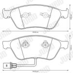 JURID Set Placute Frana, Frana Disc 573207Jc Audi A6 C6/A8 D2/A8 D3 Vw Phaeton (573207JC)