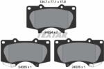 TEXTAR Set Placute Frana, Frana Disc 2402401 Lexus Gx Mitsubishi Pajero/Pajero Iv (2402401)
