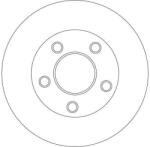 TRW Disc Frana Df4273S Nissan Primastar Opel Vivaro A Renault Trafic Ii (DF4273S)