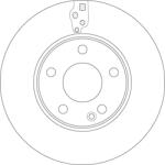TRW Disc Frana Df6548 Mercedes-Benz A-Class/B-Class/Cla (DF6548)