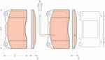 TRW Set Placute Frana, Frana Disc Gdb1645 Alfa Romeo 156 (GDB1645)