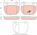 TRW Set Placute Frana, Frana Disc Gdb1666 Land Rover Defender/Defender Pick Up (GDB1666)