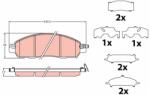 TRW Set Placute Frana, Frana Disc Gdb2182 Nissan Leaf/Navara Np300/Nv200/Serena (GDB2182)