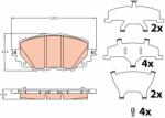 TRW Set Placute Frana, Frana Disc Gdb2200 Mazda Mx-5 Iv/Mx-5 Rf (GDB2200)