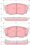 TRW Set Placute Frana, Frana Disc Gdb3253 Hongqi Hq3 Mazda 323 F Vi/323 S Vi/626 V (GDB3253)