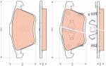 TRW Set Placute Frana, Frana Disc Gdb3400 Mazda 6 (GDB3400)