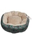  Pawise Pawise Pet Bed Pat Rotund pentru Caini si Pisici Verde, 50.8 x 50.8 x 16.5 cm