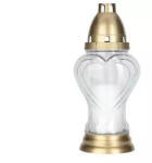BISPOL Lumânări cimitir sticlă albă 3043 115g