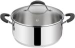 Lagostina Caserola din inox Lagostina Tempra, 26 cm, cu capac din sticla, pentru inductie (76139293)