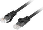 Lanberg Cablu Lanberg UTP Patchcord 2m Negru (PCU6-10CU-0200-BK)