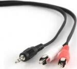 Gembird Cablu audio Gembird jack 1 x 3.5 mm la 2 x RCA 2.5m Negru (CCA-458-2.5M)