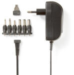 Nedis ACPA002 univerzális AC-DC tápegység, állítható 3V-12V, 1, 5A, 6 cserélhetó táp dugó (ACPA002)