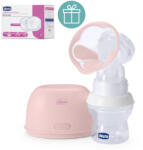 Chicco Pompă de extras lapte matern electrică Stimolatte + CHICCO Discuri de sân 30 buc