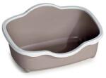 Stefanplast Chic Open 56x38, 5x26cm macska WC levehető peremmel fehér/világos barna