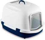Stefanplast Super Queen extra tágas fedett macskatoalett 55x71x46, 5cm királykék /fehér