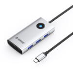 ORICO PW11 6in1 USB-C Docking Station 3x USB-A 3.0 1x USB-C 3.0 1x USB-C PD 100 W 1x HDMI 4K 30Hz - Silver (ORICO-PW11-6P-SV-EP) - pcone