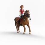  Figurine Schleich Horse Club Hannah și Cayenne (42711) Figurina