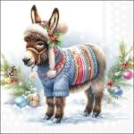 Ambition Karácsonyi csacsis szalvéta - Wooly Donkey (VR-33321085)