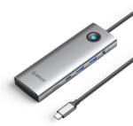 ORICO PW11 9in1 USB-C Docking Station 2x USB-A 3.0 1x USB-C 3.0 1x USB-C PD 100 1x HDMI 4K 60Hz 1x microSD/SD 1x RJ45 2.5G Ethernet 1x Audio 3.5 mm - Gray (ORICO-PW11-9P25R-GY-BP) - pcone
