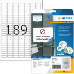 HERMA Etikett címke Herma 25.4x10 mm szegéllyel visszaszedhető 25 ív 4725 db/csomag (10001)