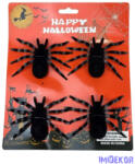  Halloween dekoráció - Pók 10 cm*4