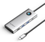 ORICO PW11 8in1 USB-C Docking Station 2x USB-A 3.0 1x USB-A 2.0 1x USB-C 3.0 1x USB-C PD 100W 1x HDMI 4K 60Hz 1x VGA 1080P 60Hz 1x RJ45 Gigabit Ethernet - Silver (ORICO-PW11-8PC-SV-EP) - pcone